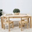 rectangle wooden table and chairs