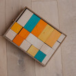 qtoys wooden block set tray 6