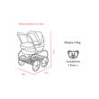 valco doll pram navy dimensions