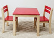 qtoys red top table and chair set