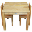 qtoys rubberwood table and chairs