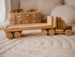 qtoys wooden flat back truck