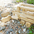 wooden sheep and truck