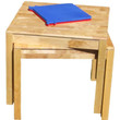 Qtoys Rubberwood Square Table