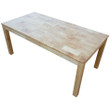 rubberwood wooden large kids table