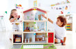 Hape Doll Family Mansion kids Playing