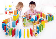 Hape Dynamo Dominoes Kid Playing