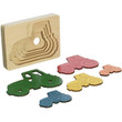 George Luck Five Tractors Wood Puzzle