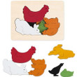 GEORGE LUCK CHICKENS & FRIENDS PUZZLE