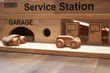 Qtoys Wooden Service Station-4