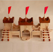 Qtoys Wooden Medieval Castle Playset