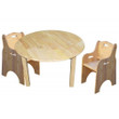 Qtoys Medium round table and 2 toddler chairs Set