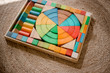 qtoys rainbow blocks 86 pieces