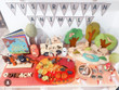 Qtoys Australian landscape set used in a invitation to play set up