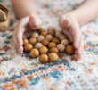qtoys mini wooden ball set of 50