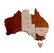 wooden australian map puzzle