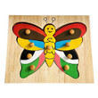 wooden butterfly peg puzzle