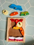 Qtoys Hooty Owl Knob Puzzle knob pieces