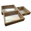 Qtoys Rectangular Mirror Trays Set of 3