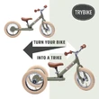 Trybike Green Vintage Trybike, Cream Tyres and Chrome (3 wheel)2