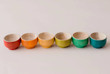 rainbow wooden sorting bowls