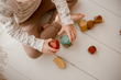 Coloured Wooden Stacking Gems