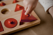 square triangles in montessori knob puzzle