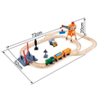 hape crossing and crain railway set measurements