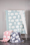 Blush Bears Allover Cot Blanket
