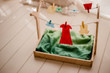 Montessori Clothes Hanging Play Set
