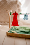 Qtoys Montessori Clothes Hanging Play