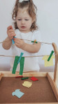 Qtoys Montessori Clothes Line Toy 4