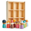 High-quality nine wooden dolls