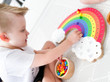 classic rainbow pegboard