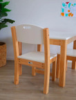 kids wooden white stacking chairs