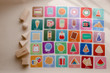 6 geometric shapes and 30 prompt cards