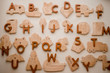 Qtoys alphabet puzzle game laid out