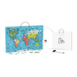 Viga World Magnetic Puzzle, with Back View of Whiteboard and Marker
