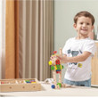 Wooden Construction Set with Boy