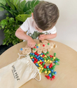 dinosaur wooden pegboard