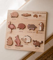 australian animals wooden puzzle