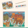 Djeco The World of Dinosaurs Multi Craft Box Kit painting activity