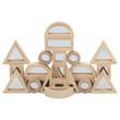 natural mirror transparent blocks