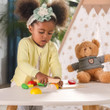 girl with cutting breakfast velcro set