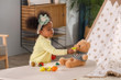 Viga Cutting Fruit in play