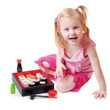 Child playing with Viga Sushi Set.