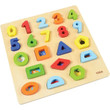 viga numbers and shapes wooden puzzle