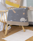 David Fussenegger Grey Turtle Juwel Bassinet Blanket