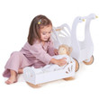 Tenderleaf Sweet Swan Doll Bed is a gorgeous bed for your little one\'s dolly.
