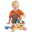 wooden stacking coral play set